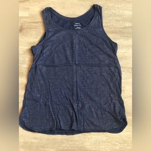 Navy tank with shimmer. Great condition.
